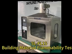 EN 11925-2 Δοκιμαστής εύφλεκτης κατασκευαστικής ύλης με έλεγχο με οθόνη αφής
