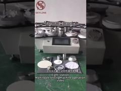 4 Σταθμός δοκιμών SATRA TM31 Δοκιμαστής συσσωμάτωσης Martindale με κεφαλές συσσωμάτωσης 44 mm