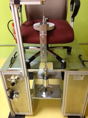 Καλή τιμή Αίθουσα δοκιμής σταθερότητας εδρών εδρών γραφείων εξεταστικού εξοπλισμού επίπλων BIFMA X5.1 προς τα εμπρός σε απευθείας σύνδεση