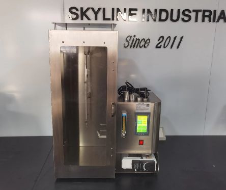 Καλή τιμή 16CFR 1615/16CFR 1616 Κάθετος Ελεγκτής Εύφλεκτης Ικανότητας με Δείγμα 300x80mm και Ύψος Φλόγας 40±2mm για την Απόδοση Επιβράδυνσης Φλόγας Υφασμάτων σε απευθείας σύνδεση