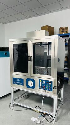 Καλή τιμή Δοκιμαστής Εύφλεκτου BS 5852 με πλαίσιο από ανοξείδωτο χάλυβα, ύψος φλόγας 35mm και δοκιμαστικό διάταγμα 450X450X300mm για έπιπλα με επένδυση σε απευθείας σύνδεση