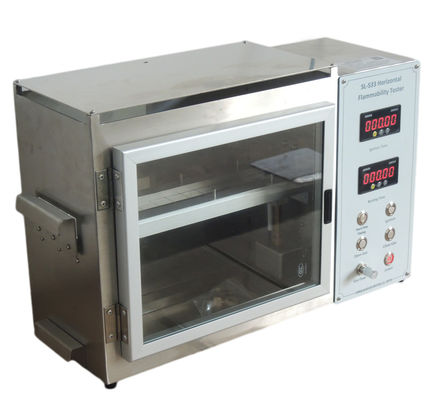 Καλή τιμή Οριζόντιος ελεγκτής ευφλέκτου ακροφυσίων Dia9.5mm πυρκαγιάς, μηχανή δοκιμής ευφλέκτου FMVSS 302 σε απευθείας σύνδεση